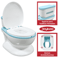 thumbnail image 3 of Bañito Entrenador para Niños Diseño Realista Asiento con Sistema Anti Salpicaduras Espacio para Toallitas Base Antideslizante - Azul, 3 of 7