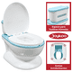 thumbnail image 3 of Bañito Entrenador para Niños Diseño Realista Asiento con Sistema Anti Salpicaduras Espacio para Toallitas Base Antideslizante - Azul, 3 of 7