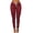 Wine Red, variant on Joernso Casual Women Solid Color Multi-pockets Drawstring Waist Long Pants Trousers