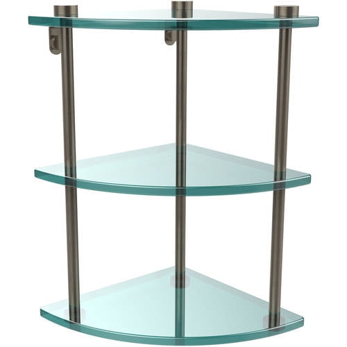 Shower shelf 6, double » brushed copper