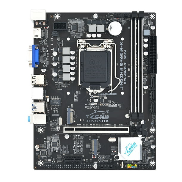 La Placa Base JINGSHA B460 LGA1200 Admite Procesador Core I3/i5/i7/i9 10. ª Generación Memoria DDR4 NVME M.2 Doble Canal