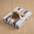thumbnail image 3 of Waffle Kitchen Towels Set of 2, White and Gray Striped Waffle Weave Dish Towels for Kitchen, Absorbent Waffle Hand Towels, Oeko-Tex Cotton Tea Towels, 25 in x 15 in, 3 of 5