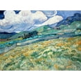thumbnail image 2 of Van Gogh, Vincent 32x25 Gold Ornate Wood Framed with Double Matting Museum Art Print Titled - Landscape from Saint-Remy, 2 of 4
