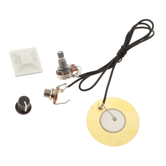 de Amplificador Transductor Piezoeléctrico de Precableado para Accesorio de Guitarra Acústica / Clásica Yuyangstore Pastilla de transductor de guitarra