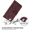 thumbnail image 3 of Wallet Case for iPhone SE(5G) 2022 iPhone 7 iPhone 8 iPhone SE 2020, Retro Matte 9 Card Holder Slots Zipper Pocket PU Leather Magnetic Closure Kickstand with Wrist Strap Flip Case-Wine Red, 3 of 15