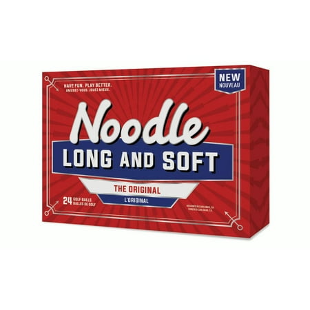 Noodle Long and Soft Golf Balls, 24 Pack
