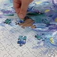 thumbnail image 5 of Ambesonne Floral Jigsaw Puzzle Durable Cardboard, Iris Fresh Colors, 1000 pcs, Lilac Teal Ecru, 5 of 6