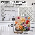 thumbnail image 2 of Bahomeck Pot Holder 4Pcs,Colorful Flowers In The Style Of Impressionism Square Heat Resistant Hot Pads For Kitchen Cooking Oven With Hanging Loop Potholder Easy To Store, 2 of 5