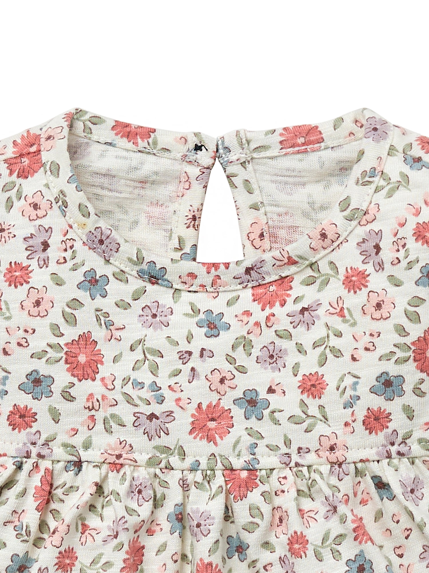 Modern Moments by Gerber Baby Neutral Organic Ruffled Sleeve Top, Sizes 0/3 Months - 24 Months