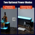 thumbnail image 6 of Acekid 2 Tier 48 Inch Bottle Display Shelf, Bar Shelves with Remote & App Control, 16 Colors, 4 Music Modes, Acrylic Lighted Bottle Display for Liquor Shelves, 6 of 7
