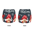 thumbnail image 5 of Vsdgher Three Cute Christmas Gnomes Print Women's Running Double Layer Shorts High Waisted with Pockets Elastic Yoga Workout Athletic Gym Sports, 5 of 8