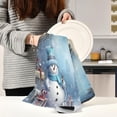 thumbnail image 6 of Dreamtimes Christmas Snowman Kitchen Towels, 18 x 28 Inch Super Soft and Absorbent Dish Cloths for Washing Dishes, 6 PCS Reusable Multi-Purpose Microfiber Hand Towels for Kitchen, 6 of 7