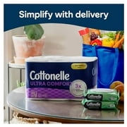 Cottonelle Ultra Comfort Toilet Paper, 36 Mega Plus Rolls, 2-Ply, 269 Sheets per Roll