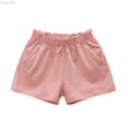 thumbnail image 2 of Liyamei Girls Casual Shorts with Pockets and Elastic Waist for Summer Play Size 0-7,Pink, 2 of 4