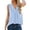 Blue Tank Tops, variant on Women Loose Fit Solid Color Chiffon Tank Tops Sleeveless Casual V-Neck Comfortable Summer Blouse Breathable Ladies Camisole