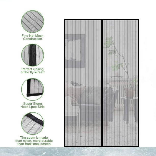 Mesh Screen Door , Gimars Heavy Duty Mesh Curtain for Front