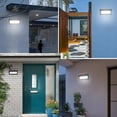 thumbnail image 2 of Lámpara de pared contemporánea, apliques de pared LED con cuerpo de aluminio fundido a presión, resistente al agua y con protección UV para uso en exteriores e interiores, ahorro de energía con tres, 2 of 5