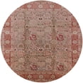 thumbnail image 1 of Ahgly Company Indoor Round Mid-Century Modern Chestnut Red Oriental Area Rugs, 6' Round, 1 of 6