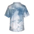 thumbnail image 3 of Men's Printed Short Sleeve V-neck Tops Working Pocket Blouse M, 3 of 3