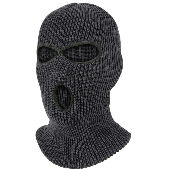 3 Hole Ski Mask Winter Warmer Full Face Balaclava Outdoor Sports Thermal Cap for Men Women
