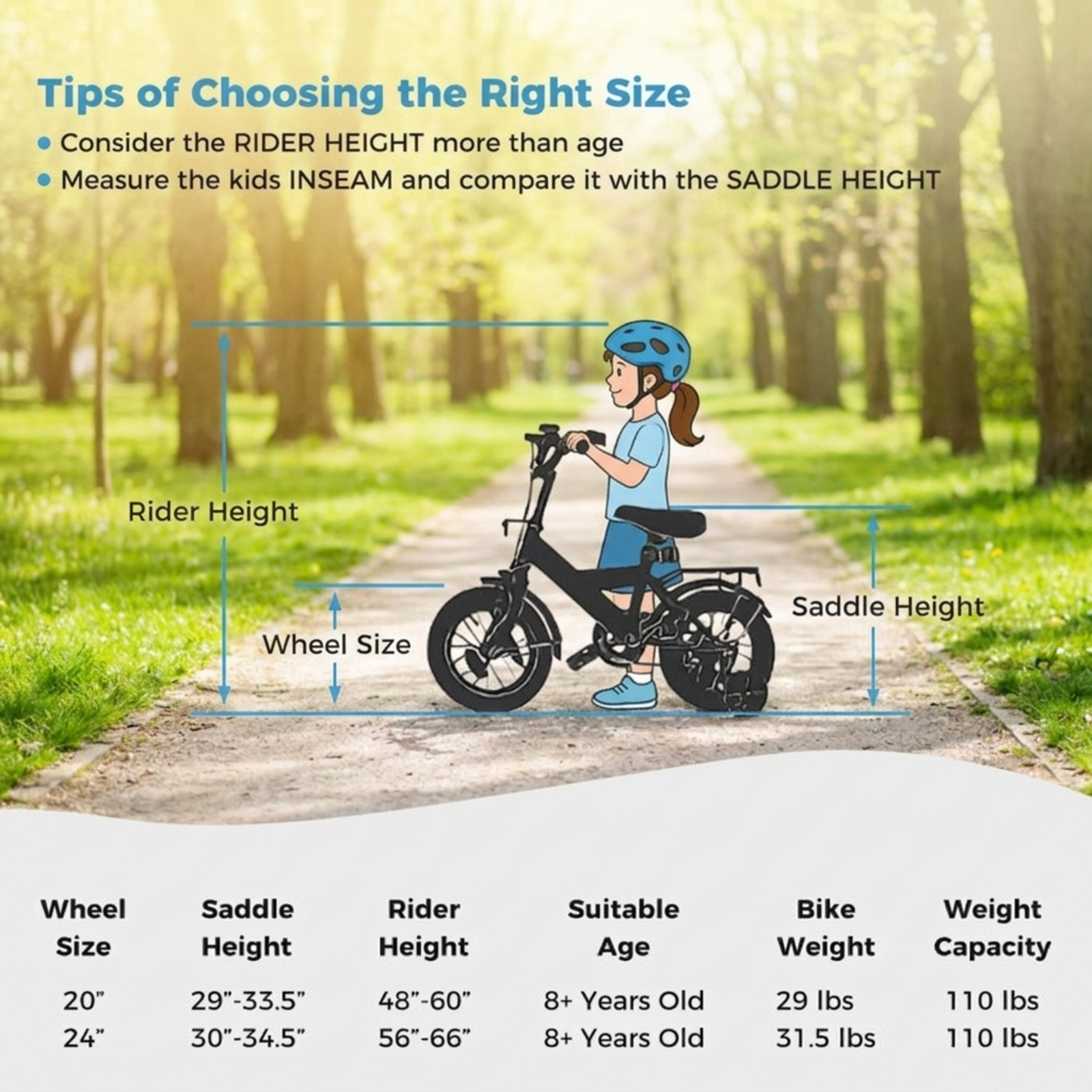 Redsmile Kids Mountain Bike 20 Inch, Boys Girls Bike for Ages 8 and Up, Youth Bicycle with Metal Frame and 110 lb Capacity for Neighborhood Riding and Trails, Blue