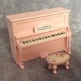 thumbnail image 1 of Hesroicy 1 juego de piano de madera en miniatura para casa de muñecas, escala 1:12, resistente al desgaste y suave, para decoración, 1 of 8
