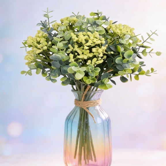Rirozkan Artificial Flowers, Baby Breath Bouquet Faux Gypsophila Stems Handheld Silk Floral Arrangement Realistic Greenery Decoration for Wedding Home Table Centerpiece