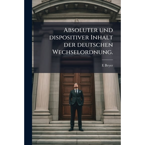 Absoluter und dispositiver Inhalt der deutschen Wechselordnung. (Paperback)