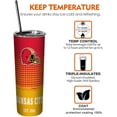 thumbnail image 3 of Kansas 20oz City Classic Stainless Steel Tumbler with Lid and Straw for Football Fans Gifts Skinny Travel Mug Tumbler Cup Keeps Drinks Cold & Hot, 3 of 3