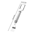 thumbnail image 3 of AKEGAMN 2 In 1 Stainless Steel Fruit Cutter 2024 Upgraded Kitchen Gadget Watermelon Fork Slicer Cutter Slicer Tool Head Fruit Forks Slicer Watermelon Cutter Fork Fruit Forks S, 3 of 7