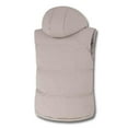 thumbnail image 5 of Stamzod Winter Vest for Men Solid Color Sleeveless Parkas Jacket with Hood Outdoor Athletic Mens Vests Outerwear Beige M, 5 of 6