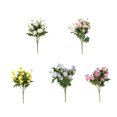 thumbnail image 2 of Cateissary Flor artificial elegante de 2 piezas, apariencia realista, flor falsa de amplia aplicación para interiores o exteriores Flores artificiales rosa, 2 of 6