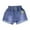Blue, variant on ZACPNCV Girls Denim Shorts Summer Cute Lace Ruffle Heart Embroidered Jean Shorts Elastic Waist Causal Denim Short Pants 5-6 Years