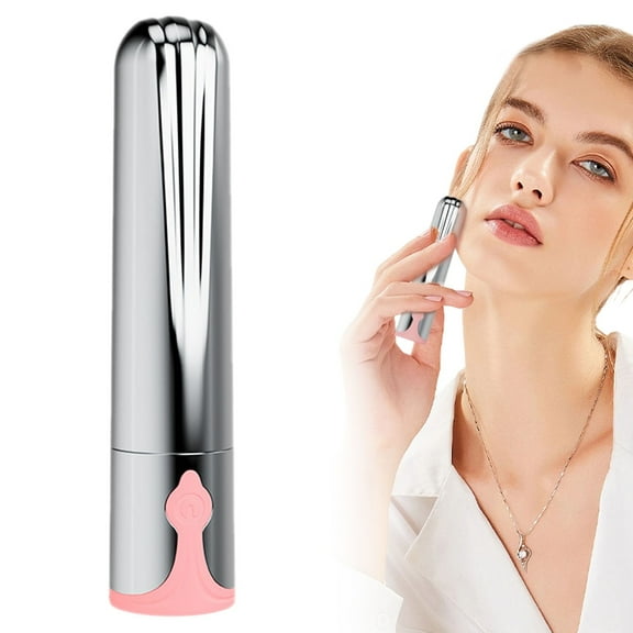 Portable Silent Vibrating Massager, 10 Modes Deep-Tissue Relief for Back/Foot/Sports, Usb Rechargeable, Adults Relaxation Tool, Holiday Birthday Gift Silver