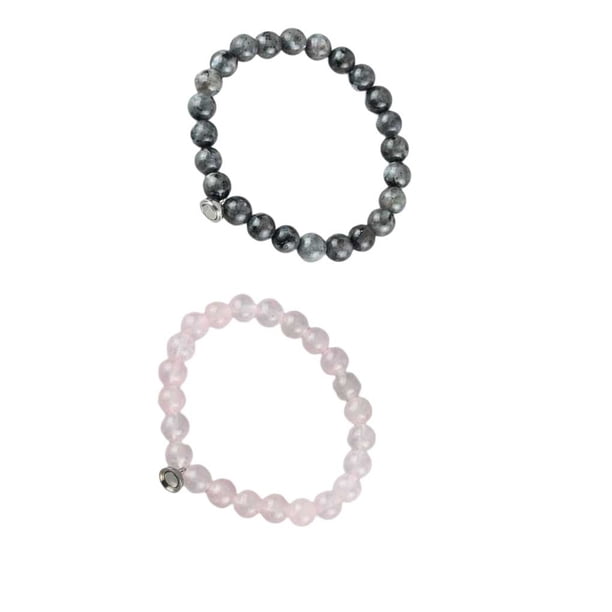 Qarigey 2 uds., pulseras para parejas, de amistad, magnética de atracción mutua, de distancia a juego, pulseras de cuentas de Ropa, zapatos y accesorios Miscelánea Numero 3