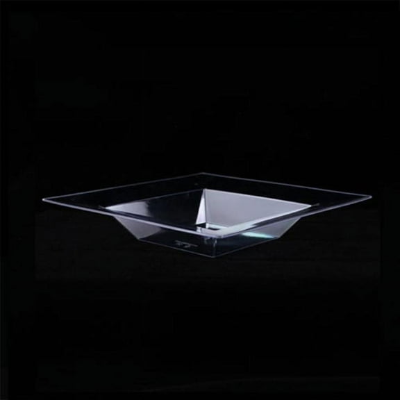 Exquisite 5 Oz 40 Ct. Clear Wedding & Party Disposable Plastic Square Bowls