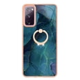 thumbnail image 2 of Mantto For Samsung Galaxy S20 FE Case,Ring Holder Stand Marble Pattern 3 in 1 Rugged Shockproof Hybrid Hard PC Soft Rubber Bumper Drop Protective Girls Women Boy Men Phone Cases,Green, 2 of 6