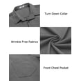 thumbnail image 4 of COOFANDY Mens Long Sleeve Button Down Shirts Wrinkle Free Shirts Silm Fit Fall Shirts Pocket, 4 of 6