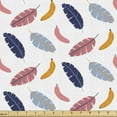 thumbnail image 1 of Leaves Sofa Upholstery Fabric by the Yard, Exotic Illustration of Bananas and Plants Holiday Feels, Decorative Fabric for DIY and Home Accents, Coral Orange by Ambesonne, 1 of 5