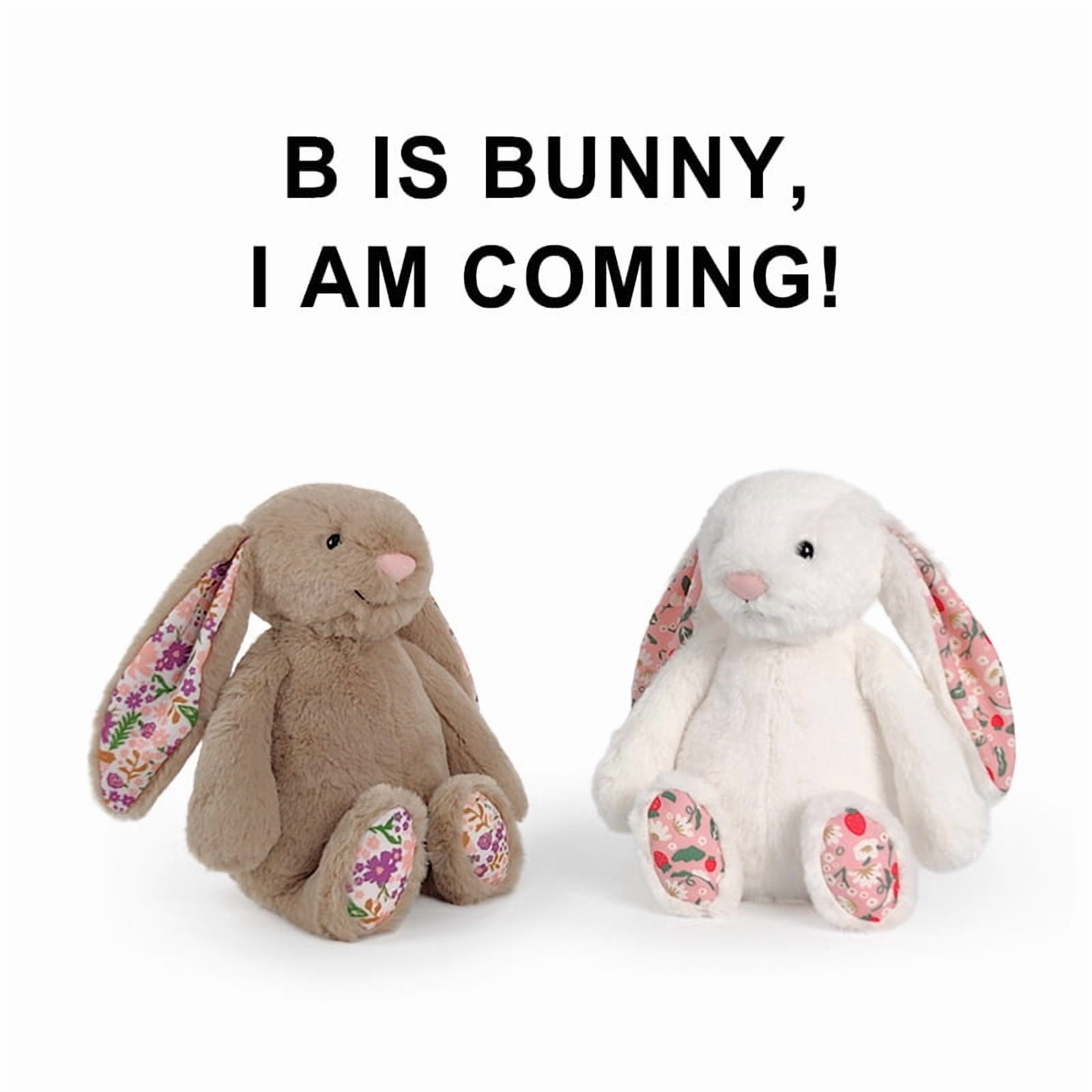 Easter Decorations Cute Bunny Plush Toys,Easter Basket Stuffers Toys for Kids,Bunny Stuffed Animals,Easter Party Favors Gift