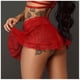 thumbnail image 4 of Falda de malla sexy de color sólido de cintura alta para mujer Bragas de lencería sexy Wmkox8yi  FGJ1496, 4 of 8