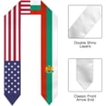 thumbnail image 2 of Emblem Bulgaria Mix USA United States Flag Graduation Stole For International Student Stole Pride Cheers Shawls, 2 of 6
