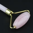 thumbnail image 4 of 2 uds Jade cara doble rodillo Guasha ador tablero conjunto rosa Rosado Yuyangstore Rodillo de masaje de piedra de jade, 4 of 8