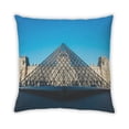 thumbnail image 2 of Ahgly Company Sites Louvre Museum Outdoor Throw Pillow, 18 inch by 18 inch, 2 of 6