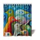 thumbnail image 1 of ABPHQTO Cortina de ducha de baño de poliéster impermeable con pájaros 150x180 cm, 1 of 2