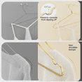 thumbnail image 3 of Ueakpic Aluminum Wide Coat Hangers,Durable Metal Hanger for Heavy Clothing,Gold Matte, 20 Pack, 3 of 7