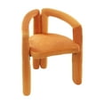 thumbnail image 5 of Modern Style Upholstered Chair Cosmetic Chair, Orange 24.01*19.69*29.51 in, 5 of 9