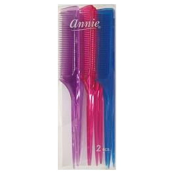 Annie Rat Tail Comb,Pack of 12
