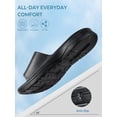 thumbnail image 6 of NORTHYARD Slippers for Men with Arch Support Cloud Slides Sandals Non Slip Waterproof Shower Bathroom Pool Beach Shoes Black, 6 of 8