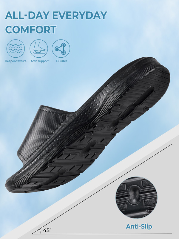 Northyard Men's Cloud Slides with Arch Support photo 5